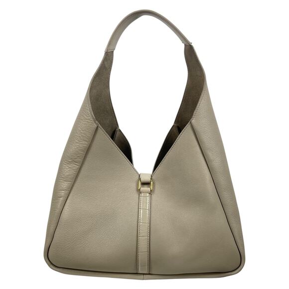 Givenchy Mediuum G Padlock Leather Hobo Bag Natural Beige Gold - Picture 6 of 16